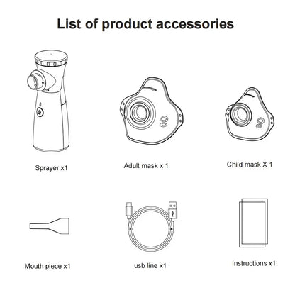 Mesh Nebulizer Machine For kids and adults